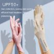 XC-14 Dark Gray Fingerless Ice Silk Gloves - Anti-UV Sunscreen, 1 Pair - 6