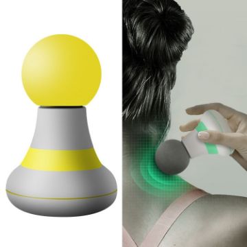 Mini Fascia Device Muscle Vibrating Massage Relaxer, Yellow Model - 1