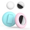 Luminous Pink Silicone Cover for AirTag Pet Locator, Size S - 3