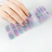 Shiny Onion Powder Waterproof Nail Sticker - 22 Fingers (ZX-3028) - 4