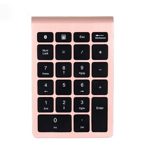 BT304 22-Key Gold Mini Wireless Bluetooth Laptop Keyboard - 1