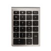 BT304 22-Key Mini Wireless Bluetooth Keyboard for Laptops, Silver Black - 1