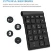 BT304 22-Key Mini Wireless Bluetooth Keyboard for Laptops, Silver Black - 5