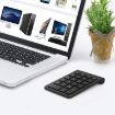 BT304 22-Key Mini Wireless Bluetooth Keyboard for Laptops, Silver Black - 7