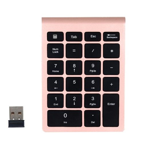 BT304 Gold 22-Key Mini Wireless Laptop Keyboard 2.4G - 1