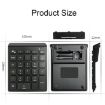 BT302 28-Key Mini Wireless Laptop Keyboard, 2.4G, Black - 3