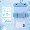 Tteoobl 7.2" Diving Phone Waterproof Bag - Neck/Arm, Gray Blue - 5