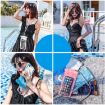 Tteoobl 7.2" Diving Phone Waterproof Bag - Neck/Arm, Gray Blue - 6