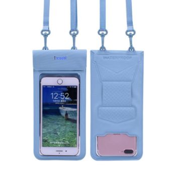 Tteoobl 30m Underwater Mobile Phone Waterproof Bag - Large, Gray Blue - 1