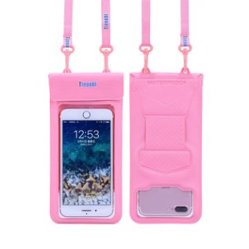Tteoobl Large Pink 30m Underwater Mobile Phone Waterproof Bag - 1
