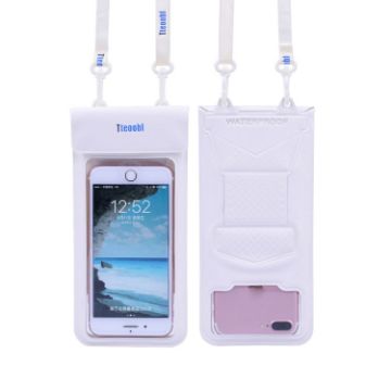 Tteoobl 30m Underwater Mobile Phone Waterproof Bag - Small, White - 1