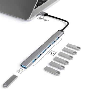 7-in-1 USB 3.0 Docking Station Laptop HUB - Multifunctional USB Interface - 1