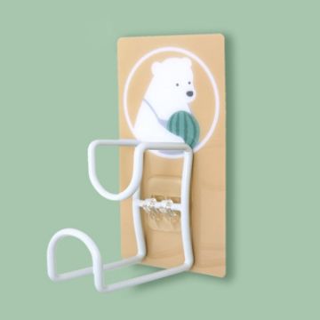 Cartoon Stainless Steel Basin Rack - Wall Mount Bear Design JM004 - 1