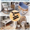 U-Shaped Iron Tube Leg Protector for Dining Table/Chair (18-35mm) 6 PCS - 6