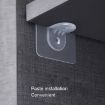 4pcs Large Wardrobe Partition Bracket Set - 7cm Load Bearing - 3
