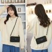 RFID Anti-theft Touch Screen Cross-Body Phone Bag Card Holder - Red Wine - 6