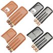 Portable X11 Cigar Holster Humidor & Cigarette Case, Brown Finish - 2