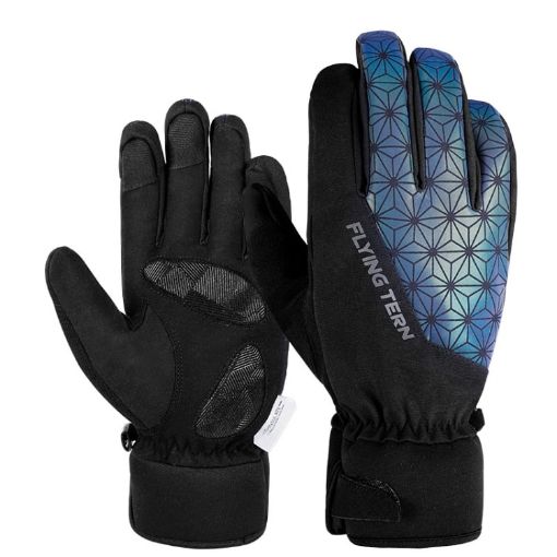 FLYING TERN 315 XL Colorful Windproof Warm Touch Screen Cycling Gloves - 1