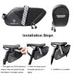WHEEL UP C16 Waterproof Bicycle Tail Bag, Size S - Outdoor Cycling Cushion Bag - 7