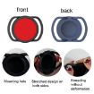 Anti-Lost Tracker Silicone Case for AirTag 24mm (Black+Red) 2 PCS - 3