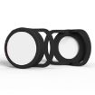 Anti-Lost Tracker Silicone Case for AirTag 30mm (Black+White) 2 PCS - 1