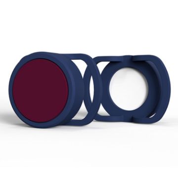 Anti-Lost Tracker Silicone Case for AirTag, 2 PCS, 35mm, Blue+Red - 1