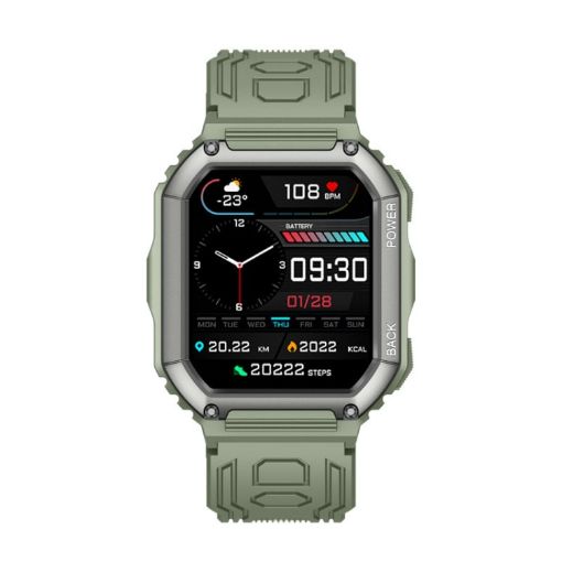 KR06 Smart Calling Watch - 1.8" Heart Rate & Blood Pressure Monitor (Green) - 1