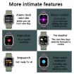 KR06 Smart Calling Watch - 1.8" Heart Rate & Blood Pressure Monitor (Green) - 6