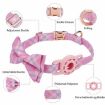 Pet Tracker Collar with AirTag Insert Buckle Bow - Pink - 4
