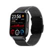 QS16Pro 1.69" Waterproof Smart Watch with Body Temp Detection - Black Steel - 1