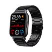 QS16Pro 1.69" Waterproof Smart Watch with Body Temp Detection - Black Steel - 1