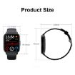 QS16Pro 1.69" Waterproof Smart Watch with Body Temp Detection - Black Steel - 3