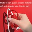 Soft Washable Silicone USB Cable Case 3 PCS for Apple - Pink - 5