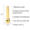 6PCS Red Big Diamond Pure Copper Guitar Caps Citrimine Style - 6