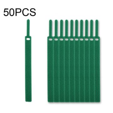 Needle Shape Self-adhesive Cable Organizer 50 PCS, 12x115mm, Green - 1