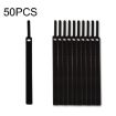 50 PCS Needle Shape Self-adhesive Cable Organizer Bundles Black 10x130mm - 1