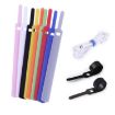50 PCS Needle Shape Self-adhesive Cable Organizer Bundles Black 10x130mm - 2