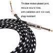 Guitar Connection Wire 0.5m Black White Noise Reduction Elbow Audio - 4