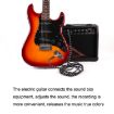 Guitar Connection Wire 1m Black White - Noise Reduction Elbow Audio - 5