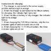 B3 20W Fixed Wing Drone Charger - Lithium Battery, US Plug - 6
