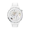 HW3 Mini Heart Rate/Blood Oxygen Smart Watch with NFC - Silver/White - 1
