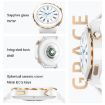 HW3 Mini Heart Rate/Blood Oxygen Smart Watch with NFC - Silver/White - 3