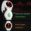 HW3 Mini Heart Rate/Blood Oxygen Smart Watch with NFC - Silver/White - 4