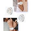 HW3 Mini Heart Rate/Blood Oxygen Smart Watch with NFC - Silver/White - 7
