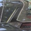 Chevrolet Corvette C8 Roof Camera Frame Sticker Set - 6pcs Black - 8