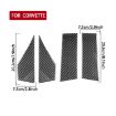 Chevrolet Corvette C8 Roof Side Decorative Stickers Set - 4pcs Black - 3