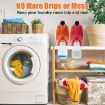 Red Foldable Laundry Detergent Drip Catcher Tray Cup Holder Dispenser - 4