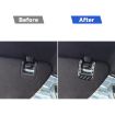 Chevrolet Corvette C8 Sun Visor Decorative Sticker Set - 4pcs Black - 5