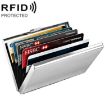 RFID Anti-theft Aluminum Business Card Holder - ZT-1563 Silver - 1