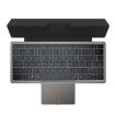 KF8700 78-Key Wireless Bluetooth Keypad with Touchpad & PU Leather (Black) - 1